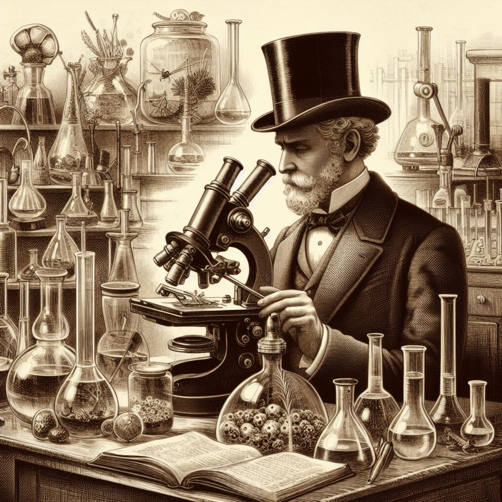 mikroskop Bira, süt ve Louis Pasteur